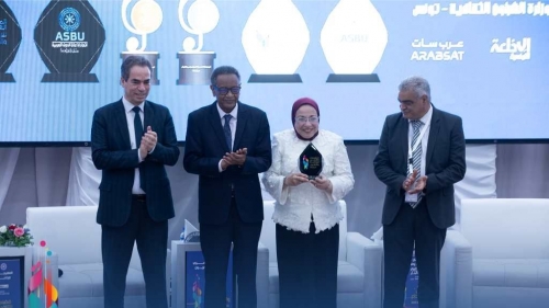  حفل توزيع جوائز التبادلات الإذاعية والتلفزيونية والمسابقة العربية للموسيقى والغناء وتكريم لجان التحكيم